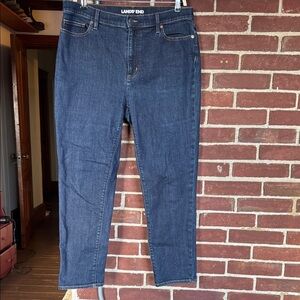 Lands' End Women's Dark Blue Skinny Jeans